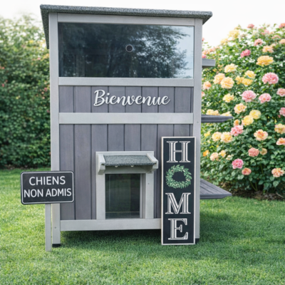 niche pour chat bois robuste
