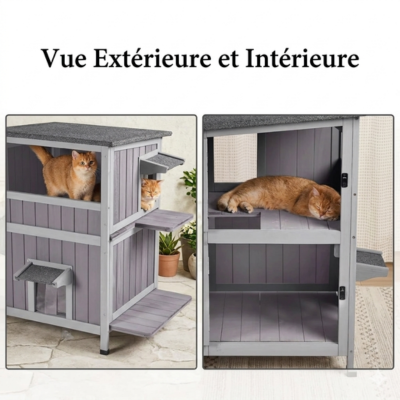 niche extérieur pour chats