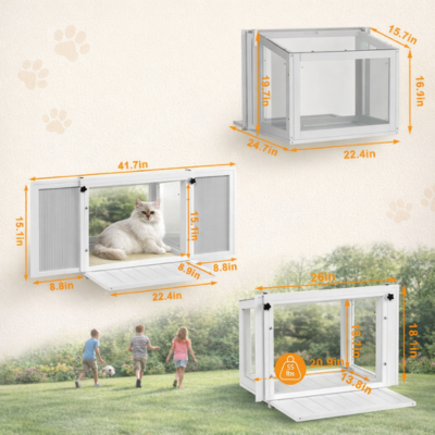 plateforme fenêtre chat dimensions