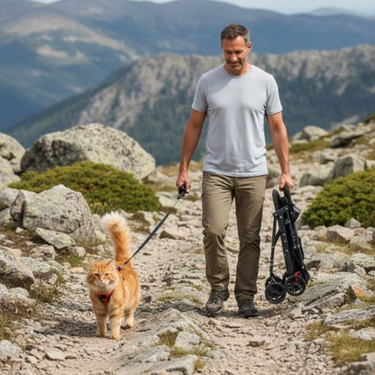 Pousse chat tout terrain pliable
