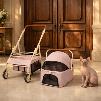 Pousette chats Compacte Moderne berceau amovible