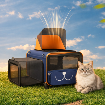 Poussette pour chat Chariot de Voyage bonne aération