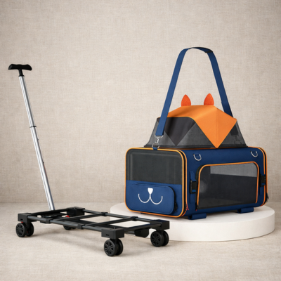 Poussette pour chat Chariot de Voyage chariot et cabine