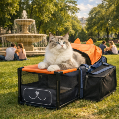 Poussette pour chat Chariot de Voyage hamac