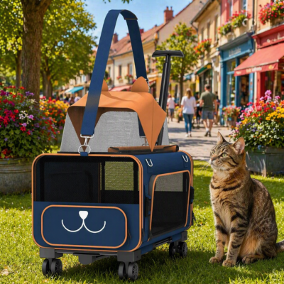 Poussette pour chat Chariot de Voyage au parc