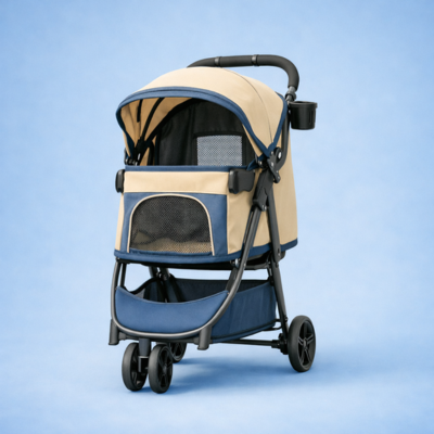 Poussette pour chat Premium avec housse de pluie sans sa housse