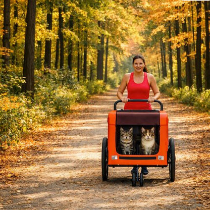 Poussette pour chat pour le jogging