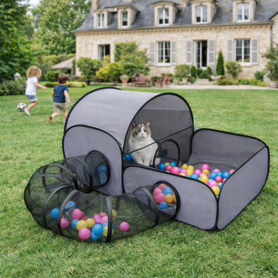 tunnel pour chat jeu