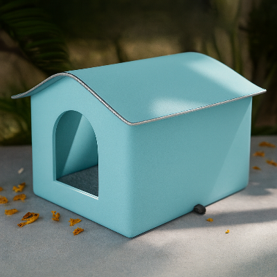 abri pour chat AbriChat bleu sans support