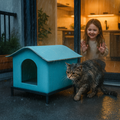 abri pour chat extérieur