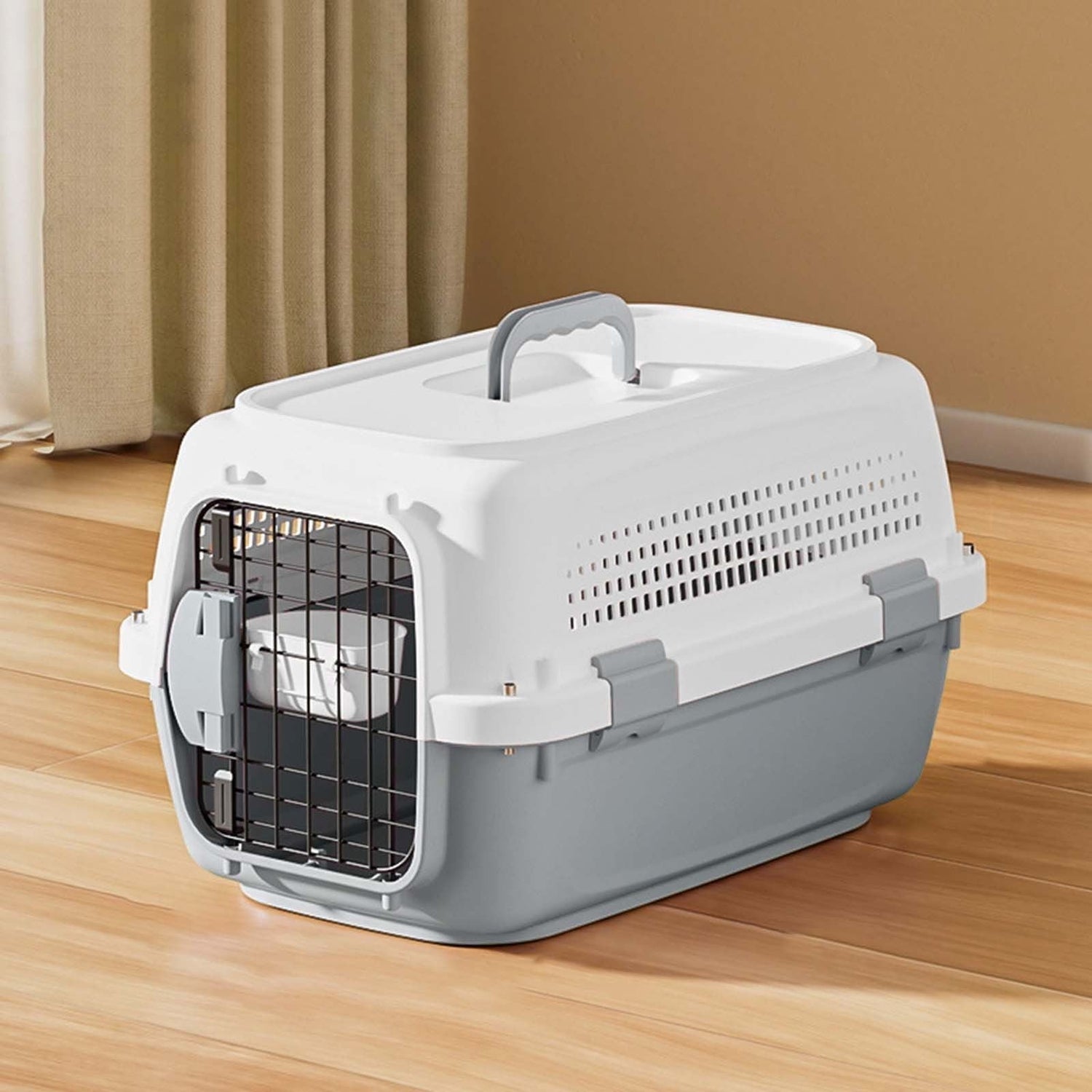 Cage de Transport Pour Chat - PetFlightCase™ - Gris - chatnomade