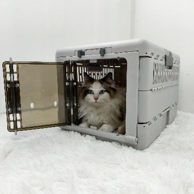 caisse de transport pour chat emboitable chat interieur coucher