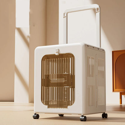 caisse de transport pour chat homologuee beige