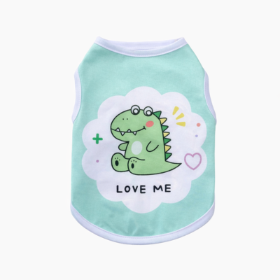chandails pour chats sphynx dinosaure vert