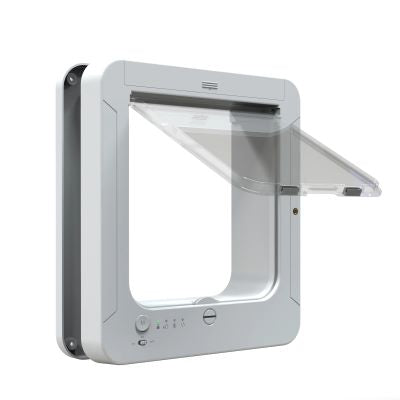 chatière électronique avec puce RFID variante blanche