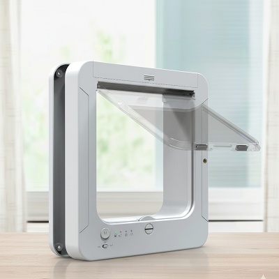 chatière électronique avec puce RFID blanche