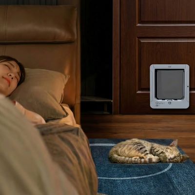 chatière électronique avec puce RFID chat accès à la chambre