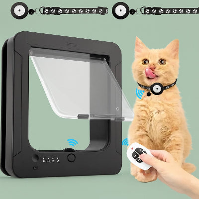 chatiere electronique avec puce RFID chat manette