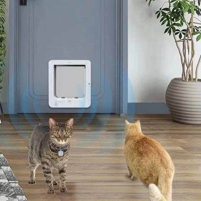 chatiere electronique avec puce RFID chats