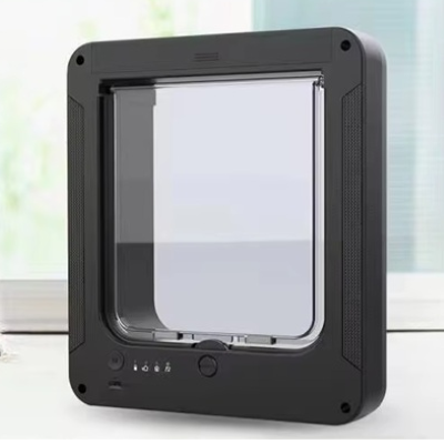 chatière électronique avec puce RFID noire