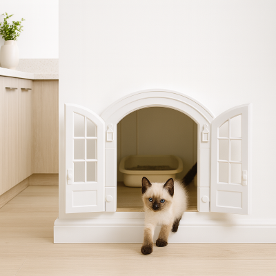 chatière chaton pour litière