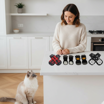 chaussettes antidérapantes chat modèles-chat