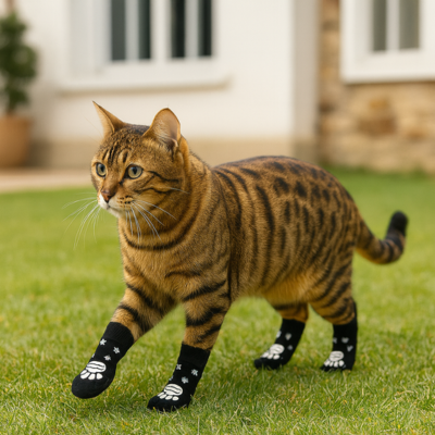 chaussettes antidérapantes chat patttes chat
