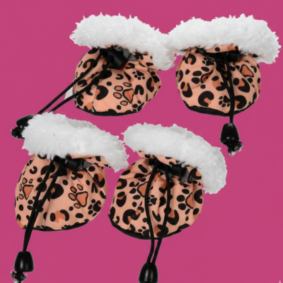 chaussettes antidérapantes leopard set