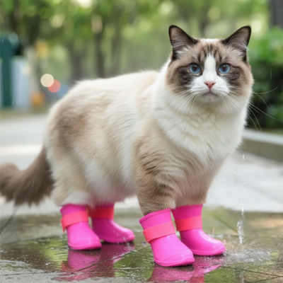 Chaussures pluie chat | Impermeables et Antiderapantes