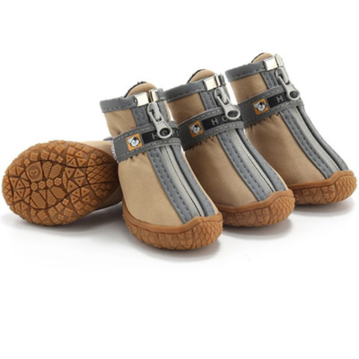 chaussures pour chat Protège-pattes antidérapantes beiges