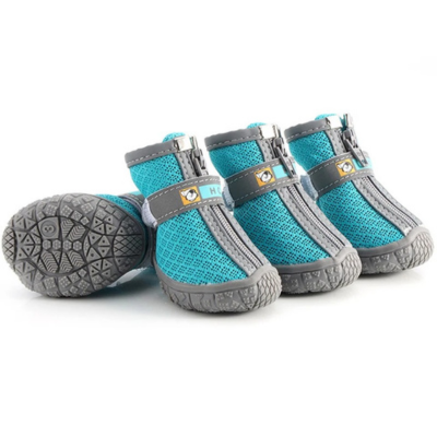 chaussures pour chat Protège-pattes antidérapantes bleues