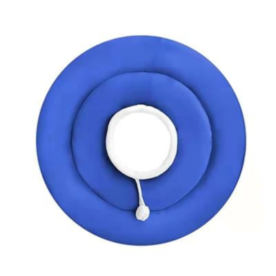 collerette souple pour chat bleue