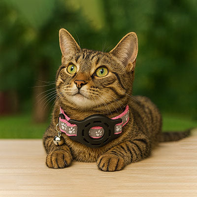 collier-gps-chat-Carlos-magenta-chat