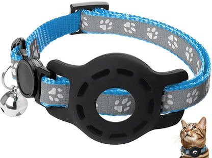collier gps chat Carlos variante bleu