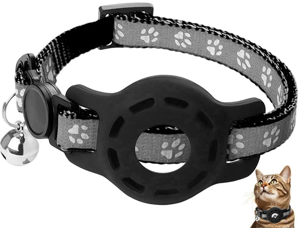 collier gps chat Carlos variante noir