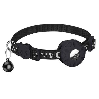 collier gps chat céleste variante noir