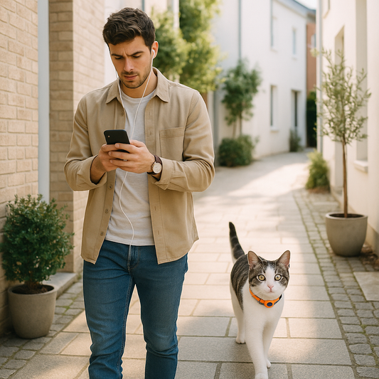 Collier GPS chat Charlie