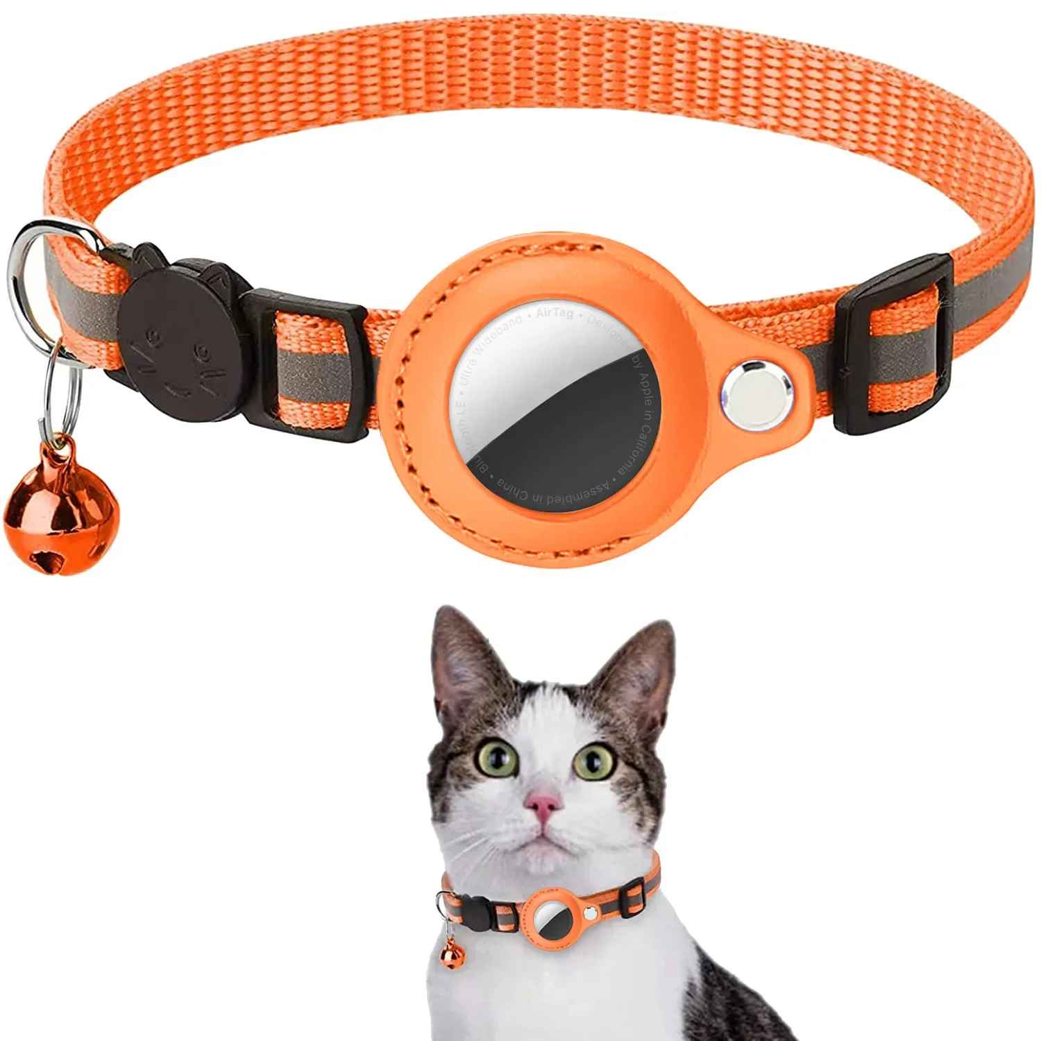 collier gps chat charlie orange