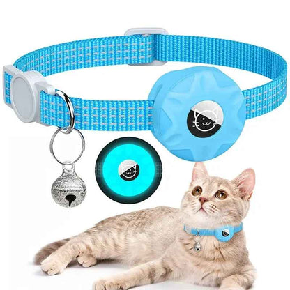collier gps chat waldo bleu