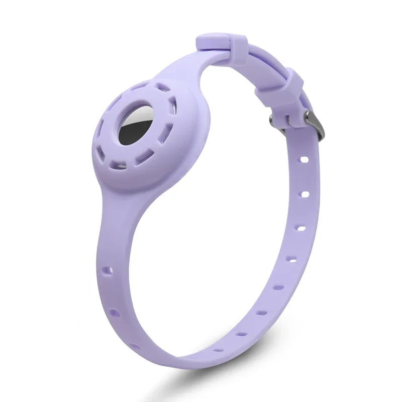 collier gps silicone variante lilas