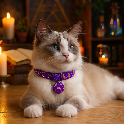 collier pour chat cosmochic nebuleuse