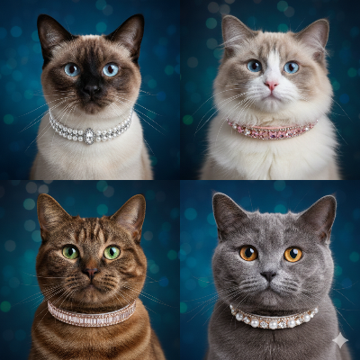 collier pour chat les luxueux modèles sur chats