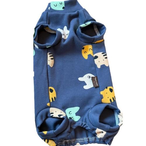 combinaison pour chat bleue