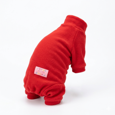 combinaison pour chats sphynx Repos Polaire rouge