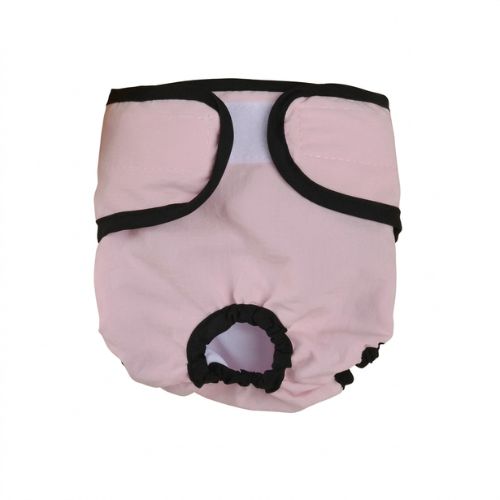 couche pour chat réutilisation lavable rose