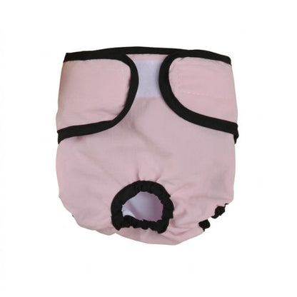 couche pour chat réutilisation lavable rose