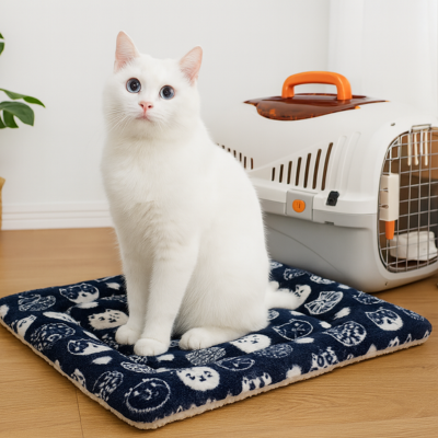 coussin pour chat frileux marine pour voyage