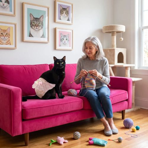 culotte pour chat post-opératoire