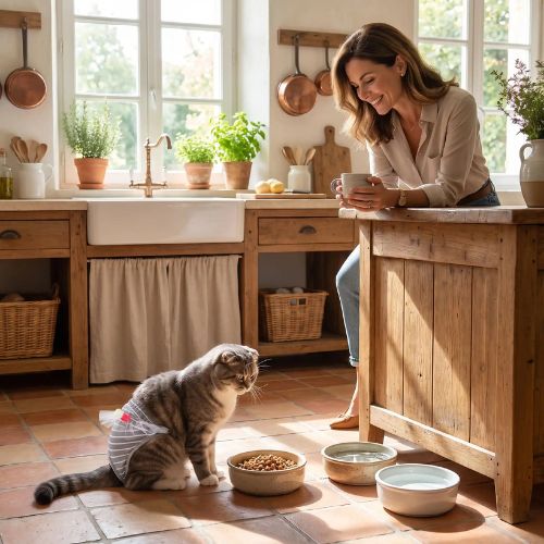 culotte pour chat liberté de mouvement