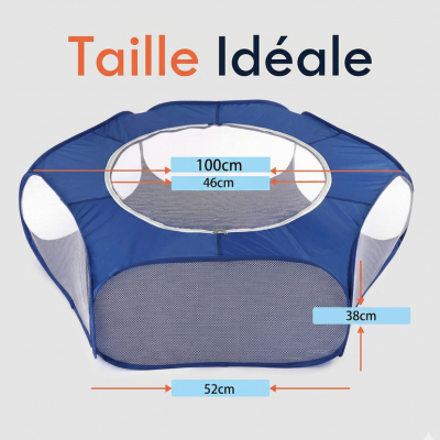 enclos grillagé pour chat taille